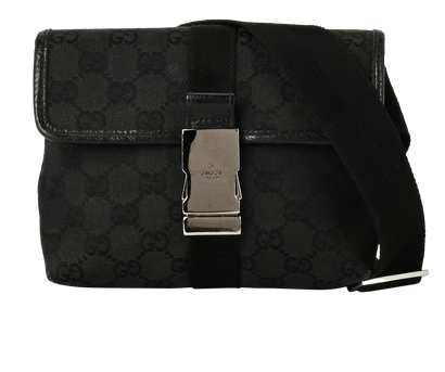 Body Pouch, £350, Handbags, Brown, Canvas, Front view